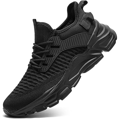 Giniros Heren Slip-On Trainers Casual Trainers Schoenen Ademend Hardlopen Wandelen Sneakers Lichtgewicht Tennisschoenen Zacht Comfortabel Gaas Gym Trainingsschoenen, Wit, 45 EU